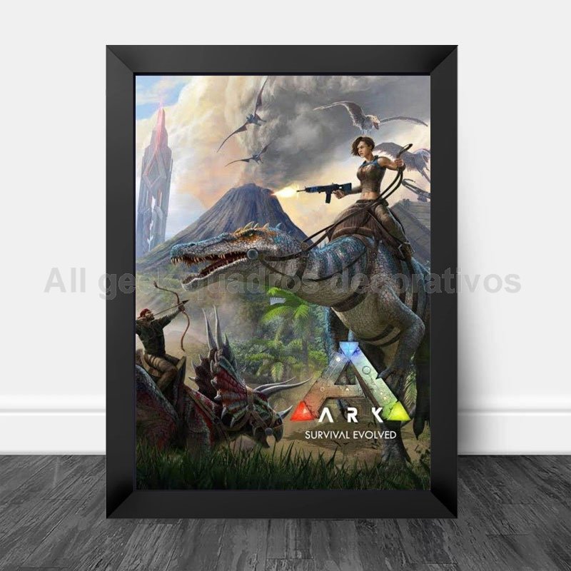 Quadro Decorativo Com Moldura ARK Survival Evolved | Shopee Brasil