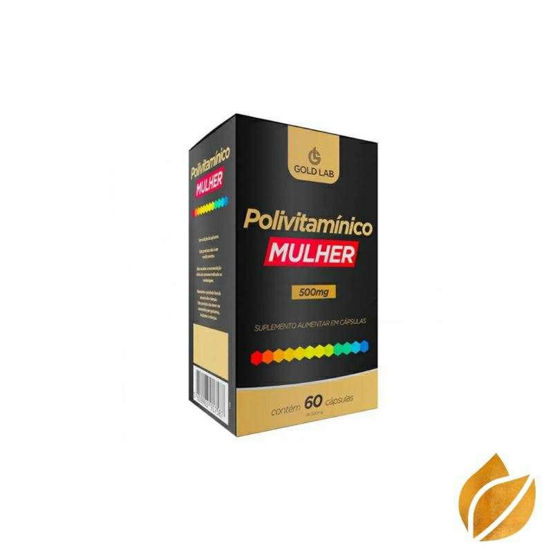 Polivitaminico Gold Lab Mulher 500mg 60 c??psulas Shopee Brasil