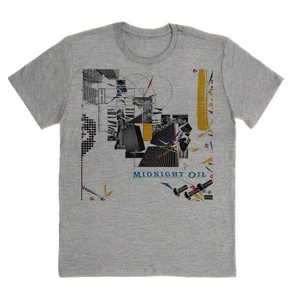 Camiseta Algodao Midnight Oil Banda de Rock Ativismo Surf Unissex