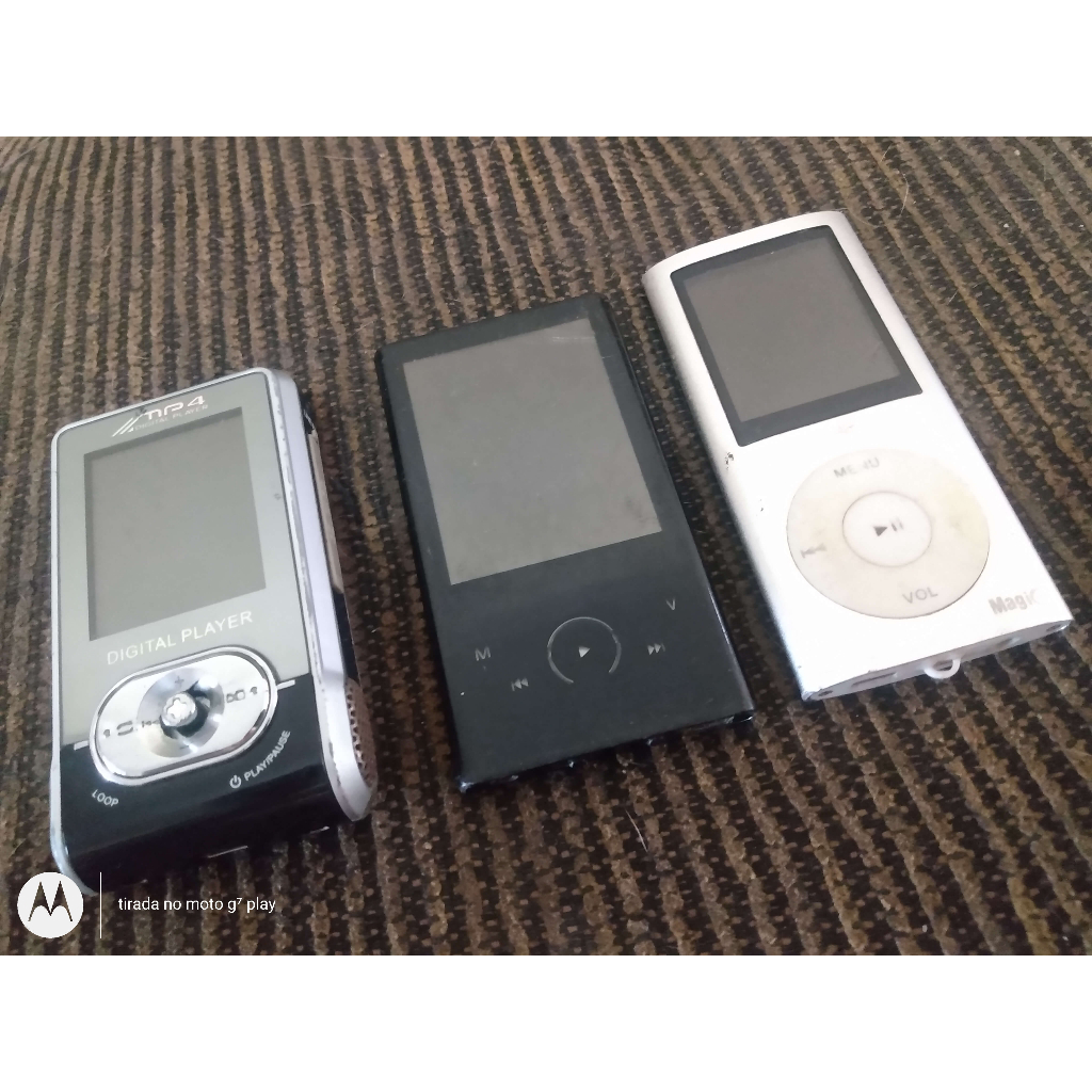 Aparelho Mp3 Mp4 Lote 3 Unidades Usados No Estado Leia toda descrição Anuncio