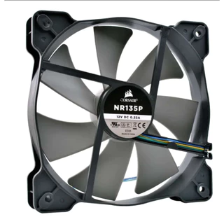 Cooler Fan Corsair 12v 0,22A 4 fios e conector PWM Modelo NR135P 1200rpm Silencioso