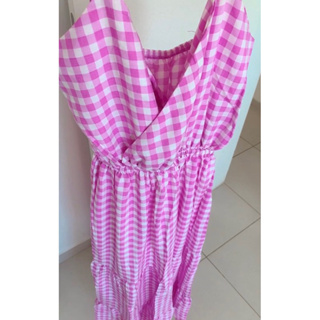 Vestido Feminino Rosa Poá