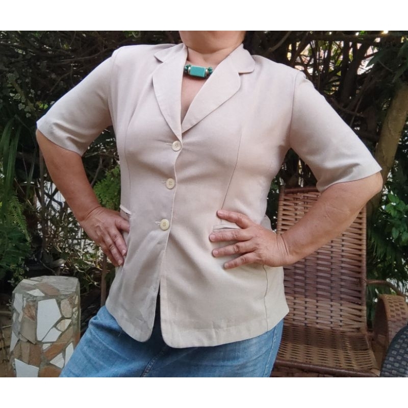 Blusa tipo blazer sale