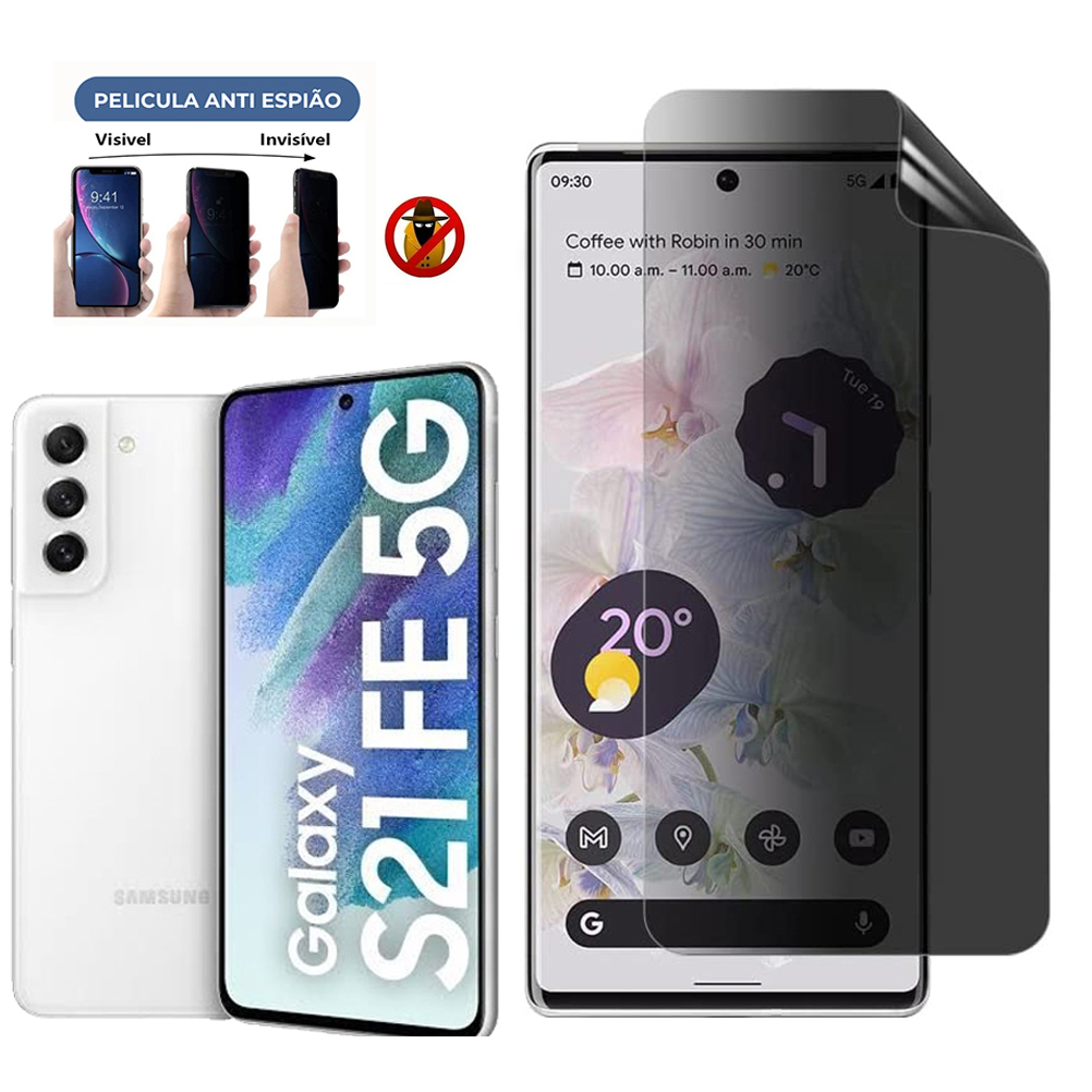 Película de privacidade Galaxy S21 Fe hidrogel fosca
