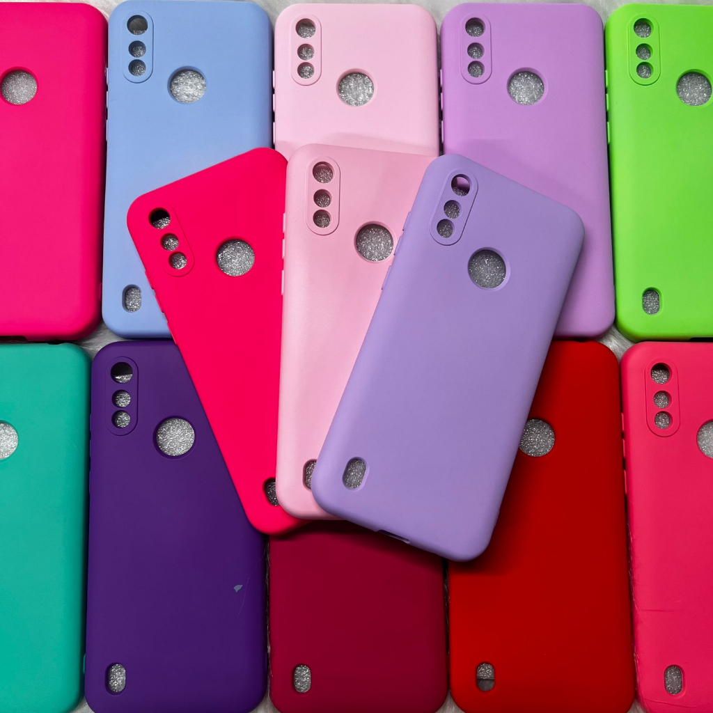 Capa Capinha Moto E6S/E6i Silicone Aveludada Colorida Anti Impacto
