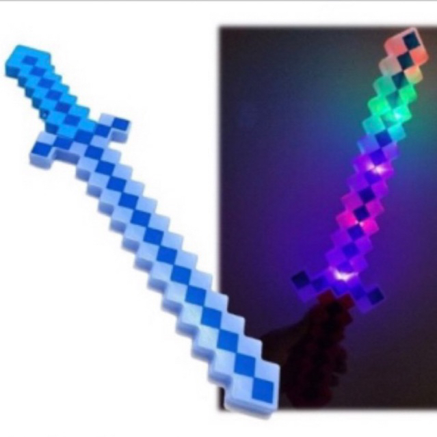 Brinquedo espada do minecraft com som e luz led