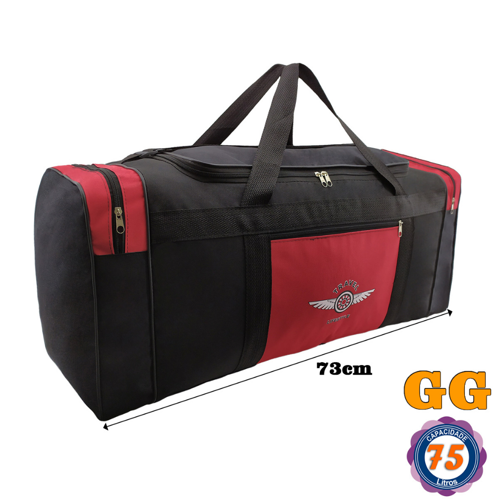 75L Bolsa De Viagem Sacola De Viagem Extra Grande Tira Colo GG