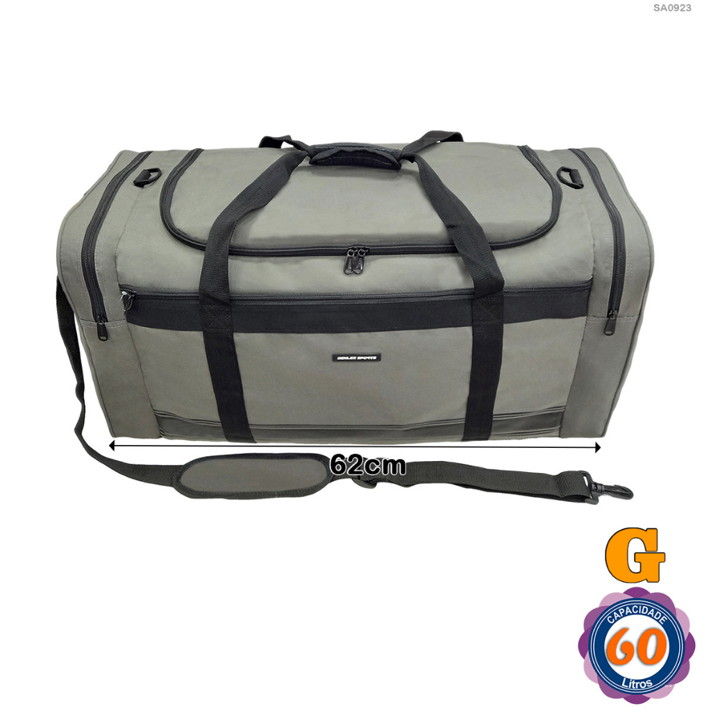 60L Sacola De Viagem Grande Em Poliéster - Bolsa de Viagem Grande