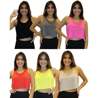 Kit 3 Cropped Regata Academia Fitness 10828