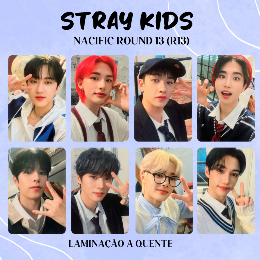 Photocards Stray kids x Nacific round 13 (R13) FANMADE | Shopee Brasil