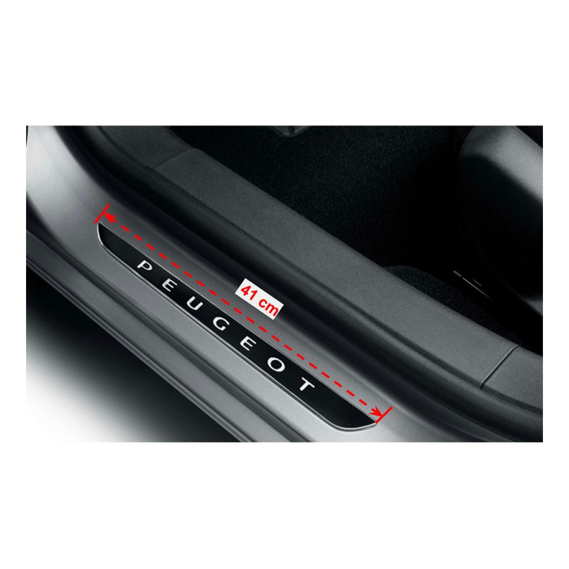 Kit 02 Emblemas Soleira de Porta Original Peugeot 208 2008