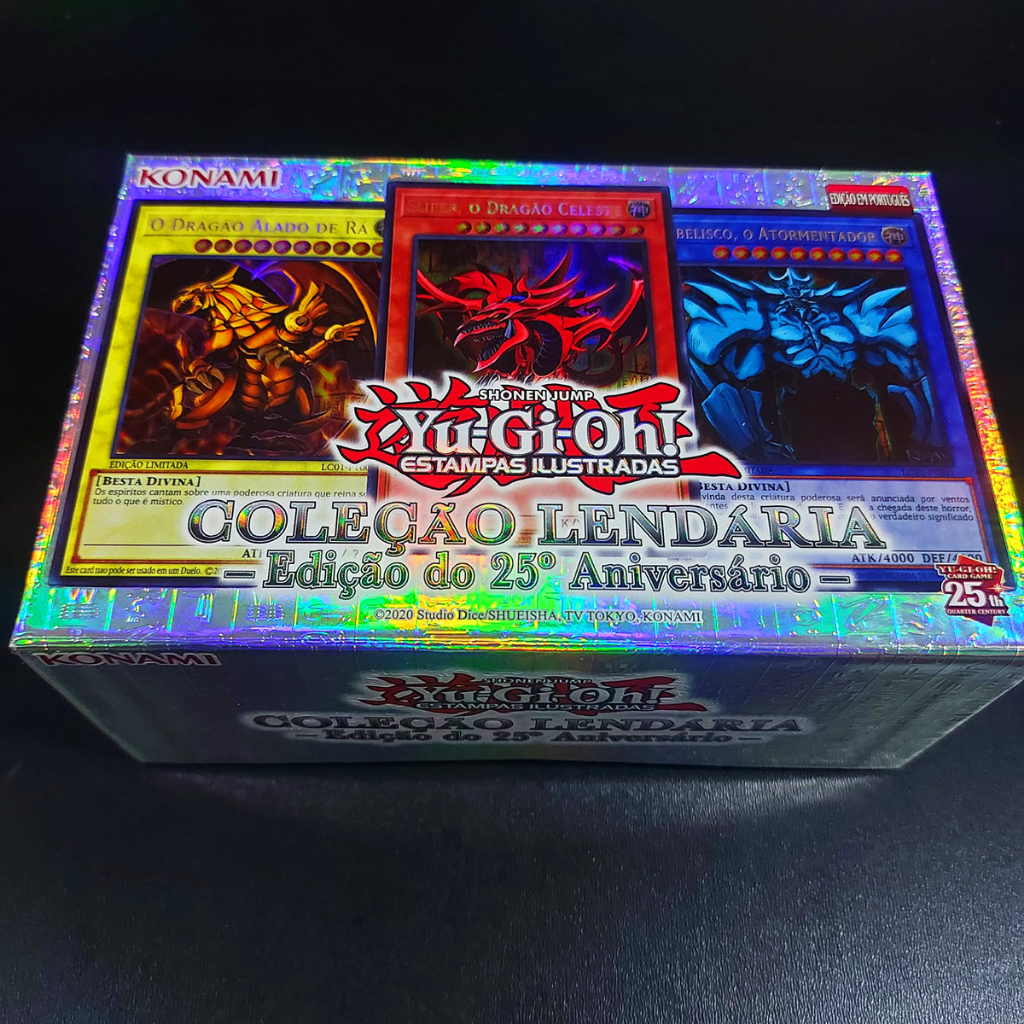Caixa Yugioh Coleção lendária 25 anos de yugioh