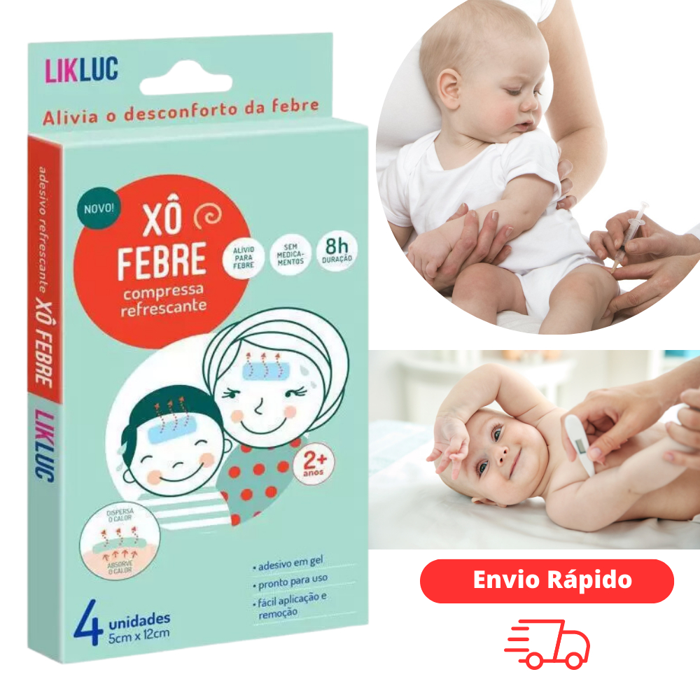 Xô Febre Compressa Refrescante para Alivio da Febre e Vacina Likluc Xo ...