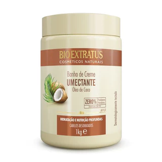 Banho de Creme Umectante Coco Bio Extratus - 1Kg Hidratação, Nutrição, Umectação, Óleo de Coco