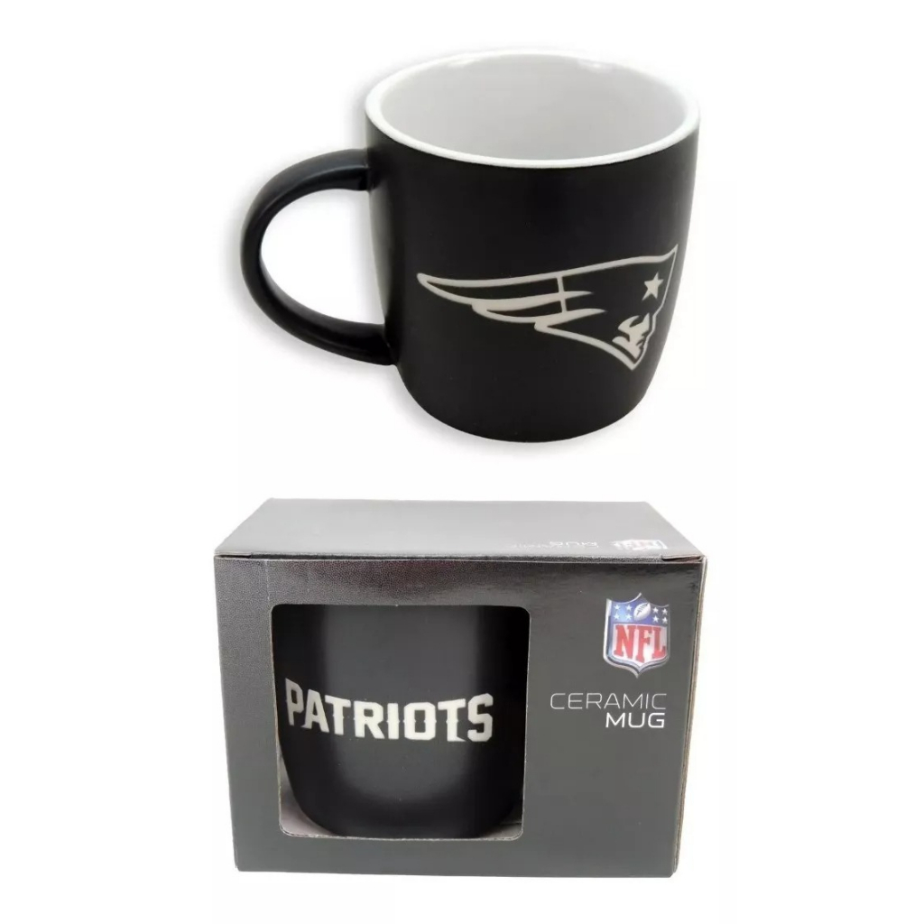 Caneca Café NFL New England Patriots 330ML Cerâmica