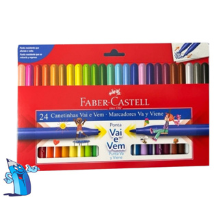 Canetinha Vai E Vem Faber Castell 24 Cores