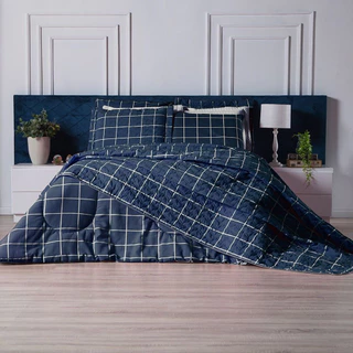Capa De Edredom Casal Queen Duvet Zíper 400 Fios Luxo