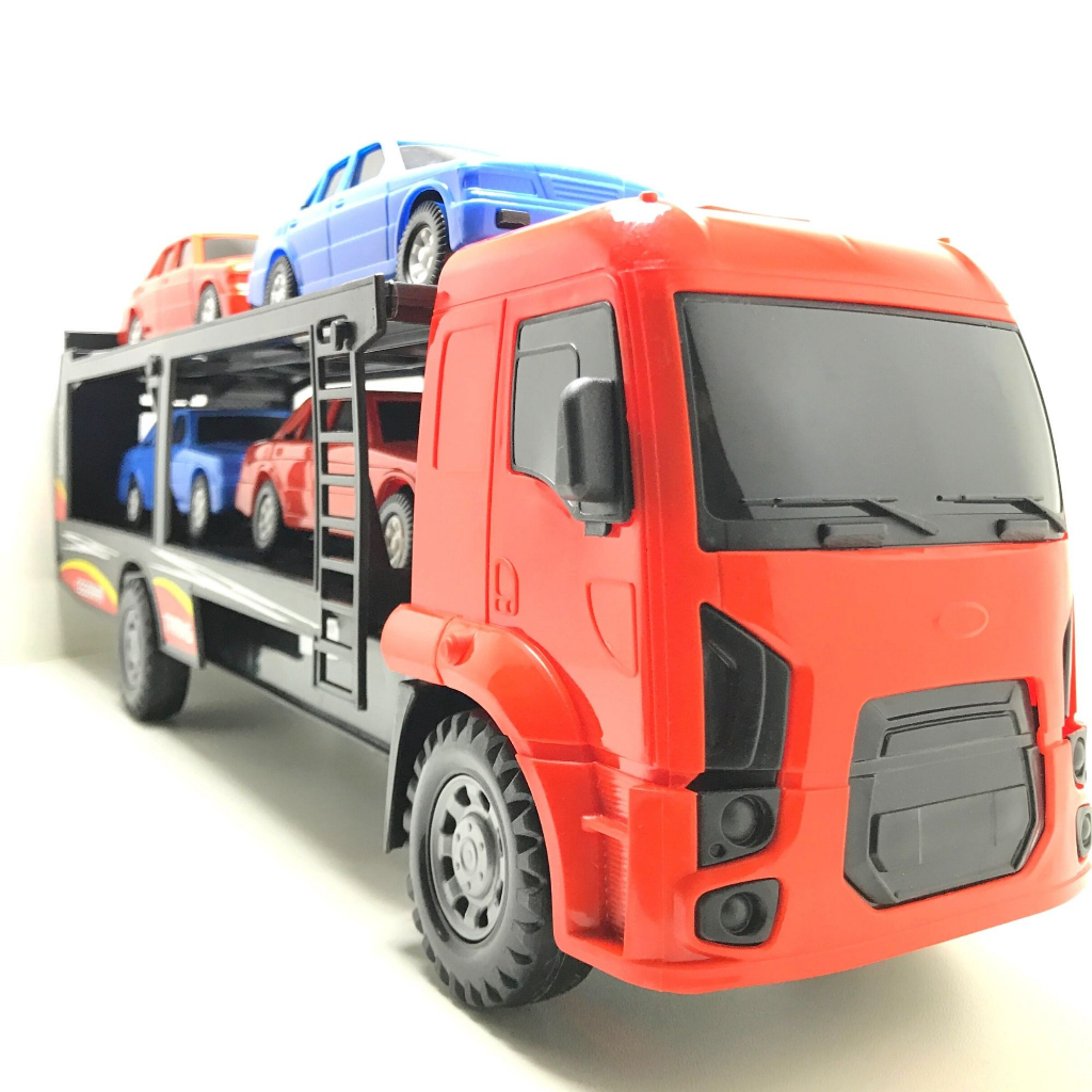 Caminhão de Brinquedo com Baú que Abre Realista de 47cm Usual Carreta  Infantil Meninos