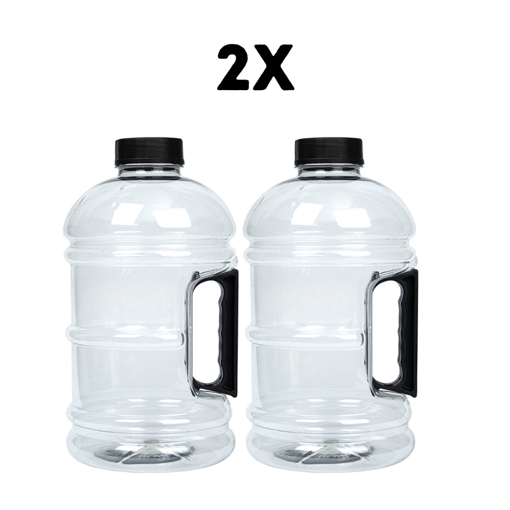 KIT 2 Garrafa De Água Galão 2L Para Treino Academia Funcional CrossFit Hidratação