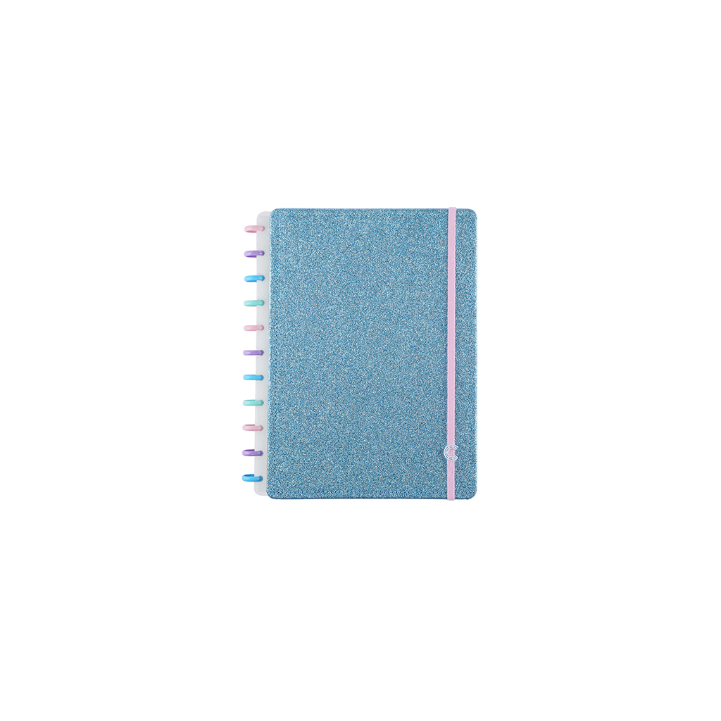 Caderno Let's Glitter Ocean Blue - Caderno Inteligente ®