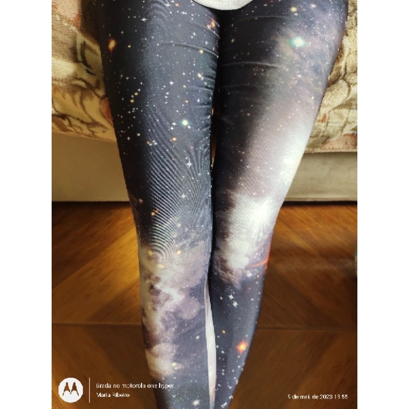 calça legging Galaxy galáxia