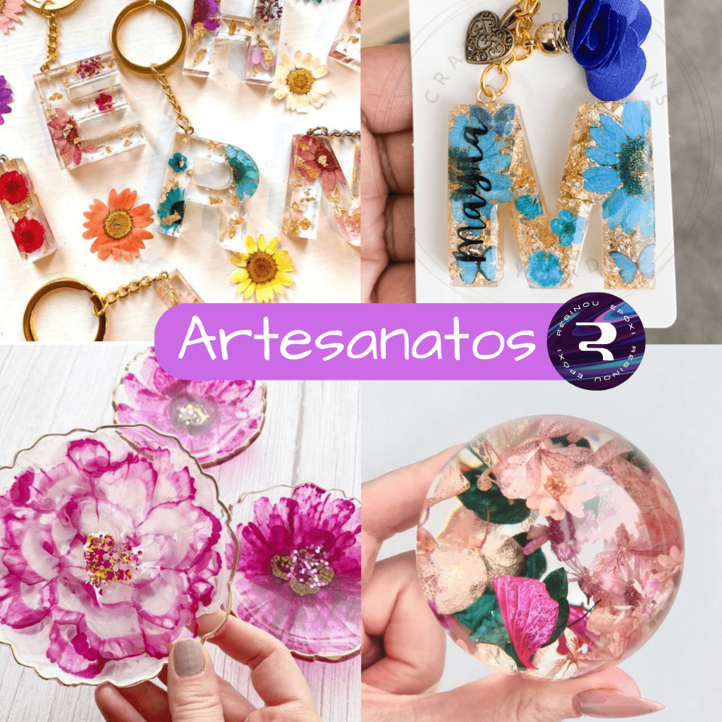 kit Resina Epoxi UV + Endurecedor Transparente para artesanato e ...