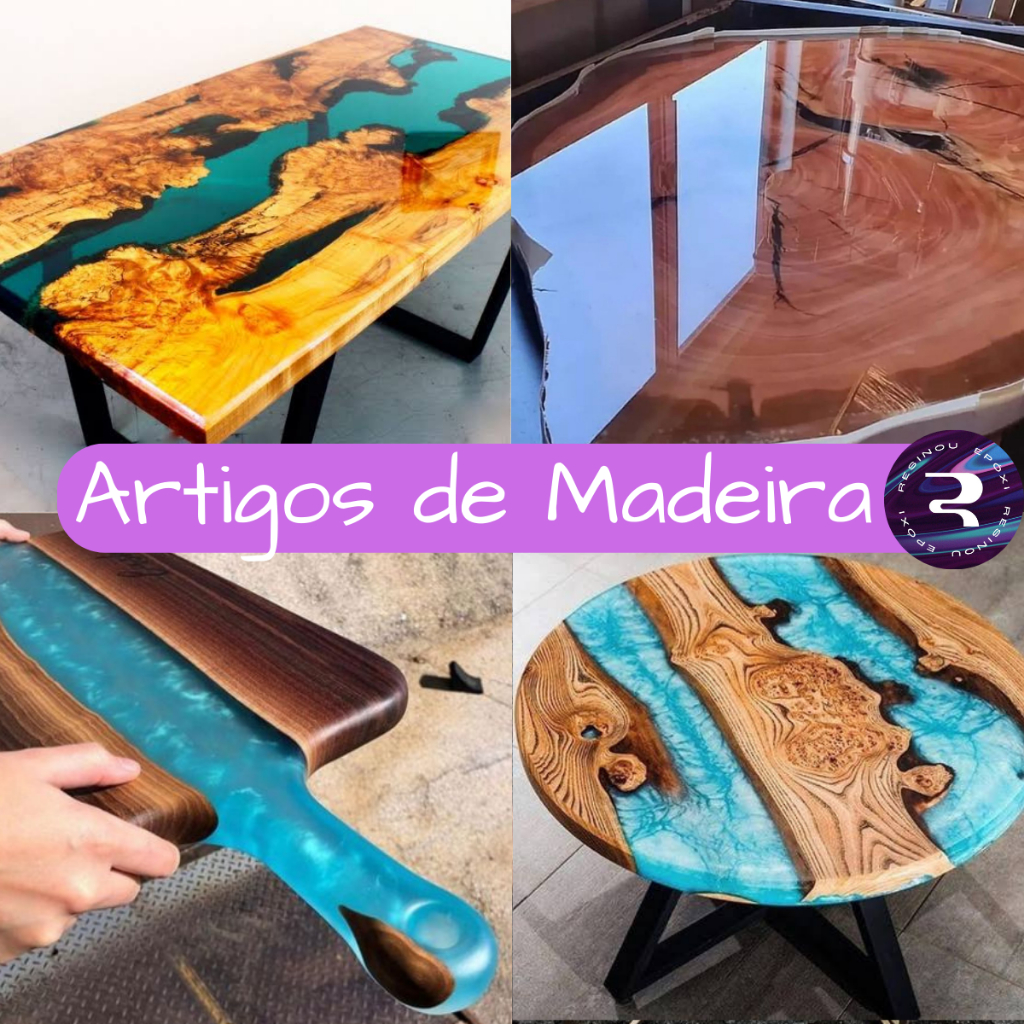 kit Resina Epoxi UV + Endurecedor Transparente para artesanato e ...