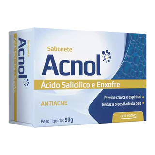 Sabonete Acnol Ácido Salicílico e Enxofre Antiacne 90g - Arte Nativa