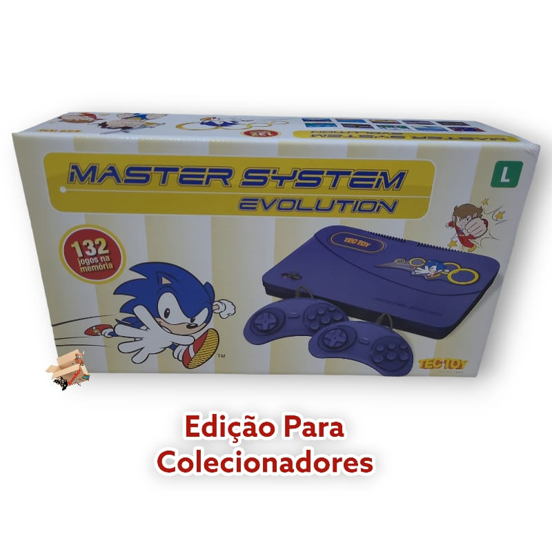 Sonic Chaos Master System na caixa com manual original