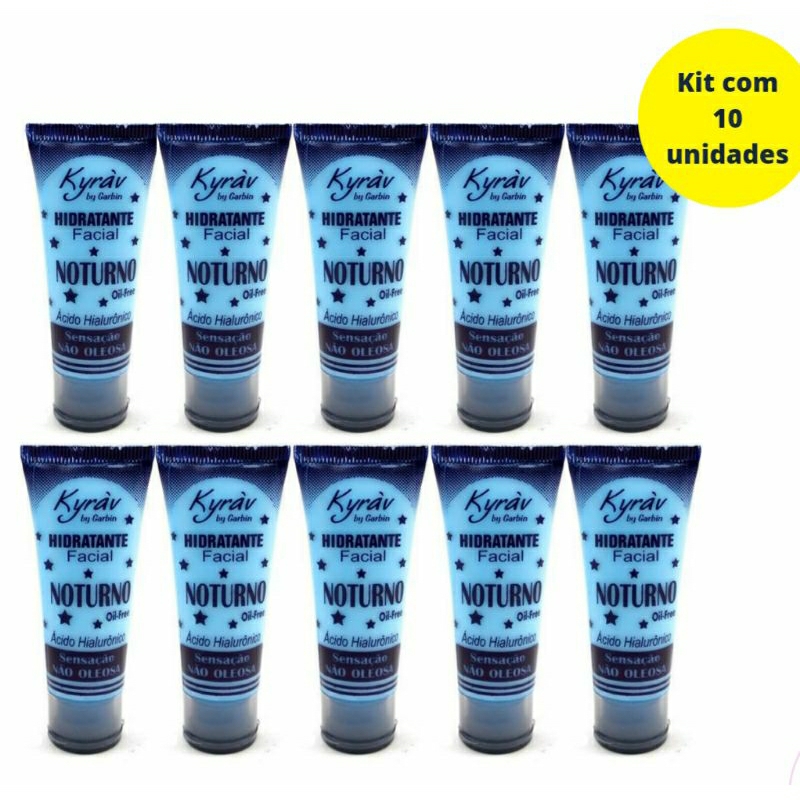 10 unidades Hidratante Facial Noturno Kyrav