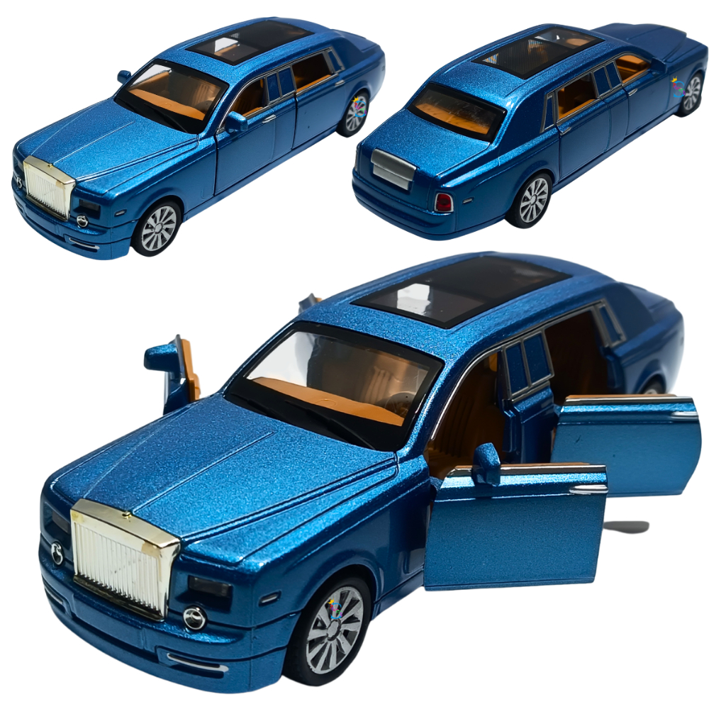 Carrinho Miniatura Limousini Royce Metal Premium Fricção Coleção