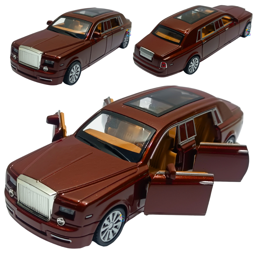 Carrinho Miniatura Limousini Royce Metal Premium Fricção Coleção