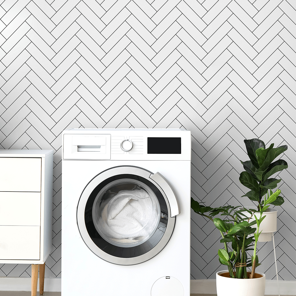 Papel De Parede Geométrico Chevron Ligadinhos Quartzo
