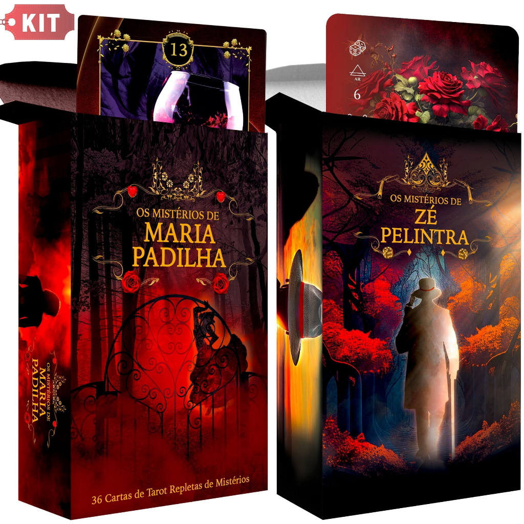 Baralho Os Mistérios de Maria Padilha e Zé Pelintra 36 Cartas ...