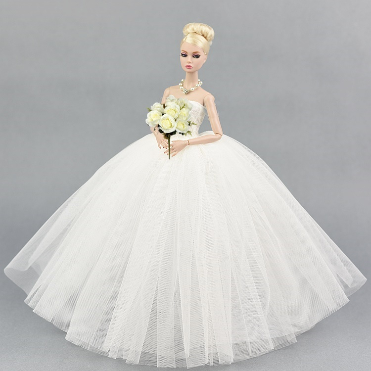 Como fazer vestido de noiva sem costura para Barbie e outras