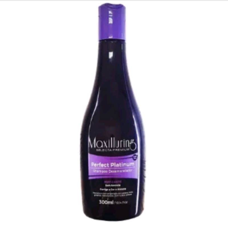Shampoo Roxo Desamarelador Matizador Maxilluring 300 ml | Shopee Brasil