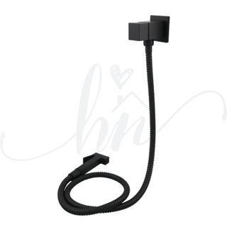 Ducha Higienica Black Quadrada Luxo 1/4 de Volta