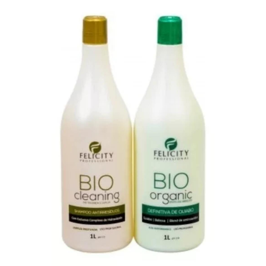 Kit Definitiva Bio Organic Felicity + Shampoo Bio Cleaning | Shopee Brasil