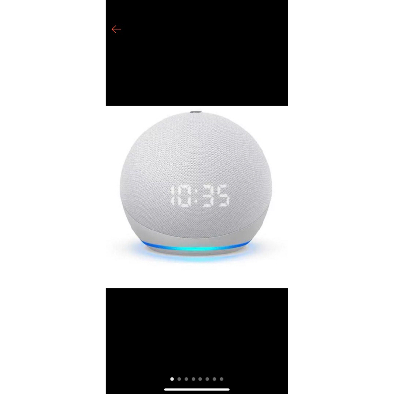 Echo Dot 5 Geração Relógio E Alexa Smart Speaker Branca 