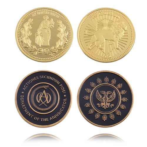 Moedas do filme John Wick - Keanu Reeves Hotel continental e ouro
