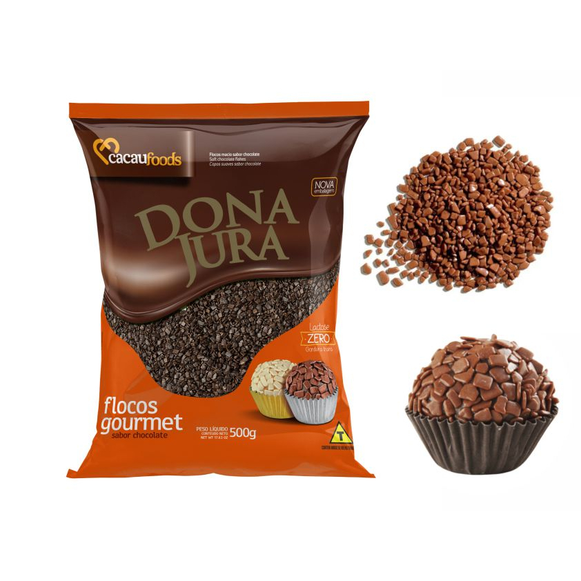 Granulado Gourmet Flocos Macio/Miçanga Chocolate