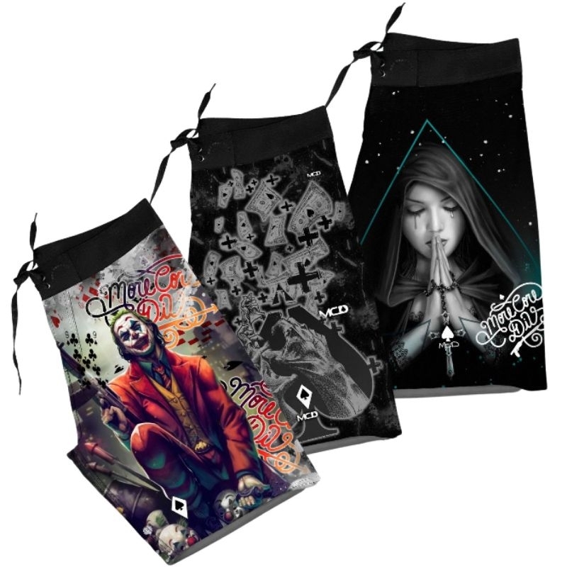 kit 3 BERMUDAS SURF ELASTANO MCD TOWN COUNTRY ESTAMPADA seca Rápido e não amassa