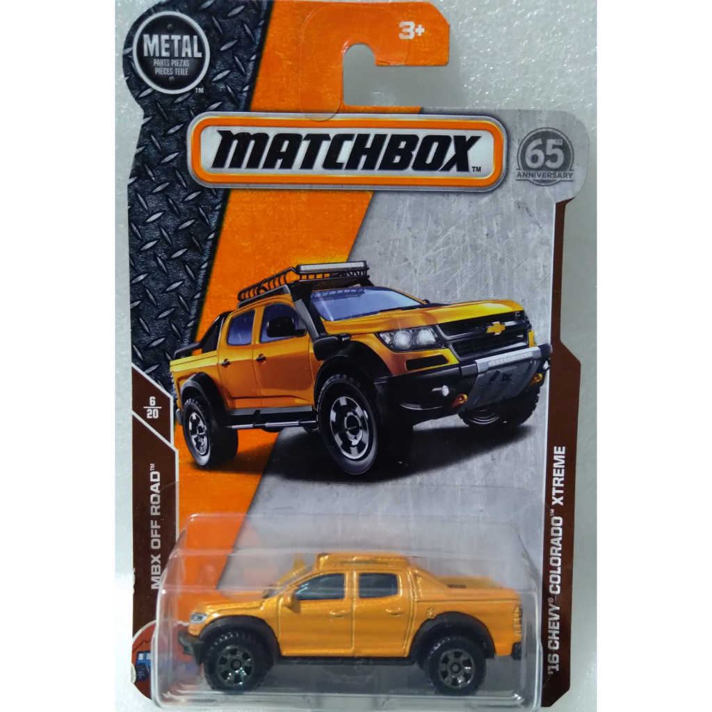 Matchbox pickup '16 Chevy Colorado Xtreme MBX Off Road | Shopee Brasil