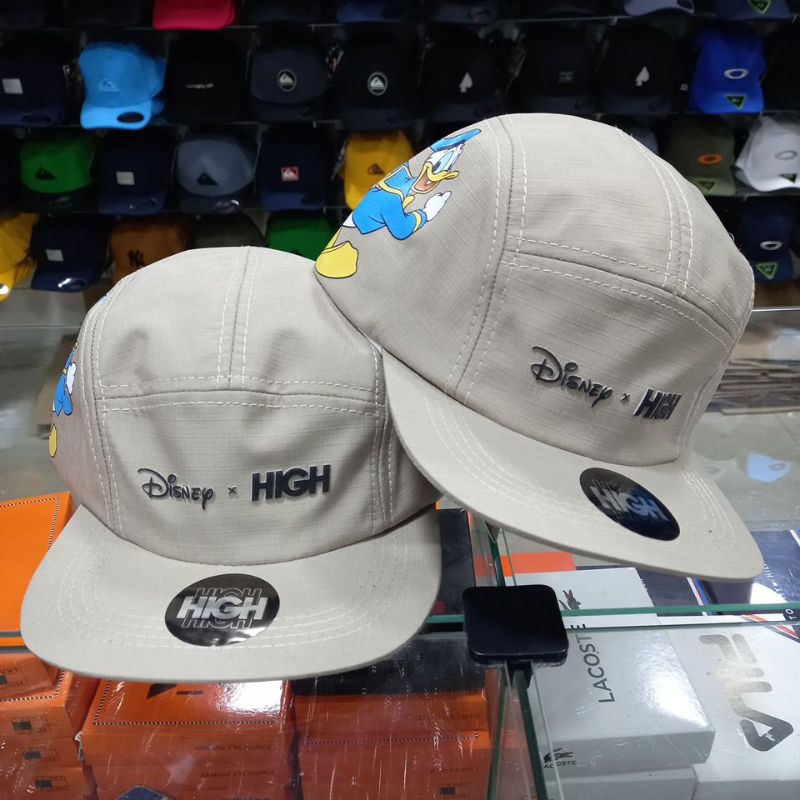 Boné five panel High × Disney pato Donald personagens cor top novo modelo