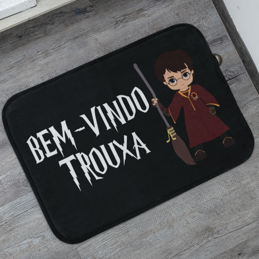 Tapete de Entrada Bem-Vindo Trouxa 40x60 Antiderrapante