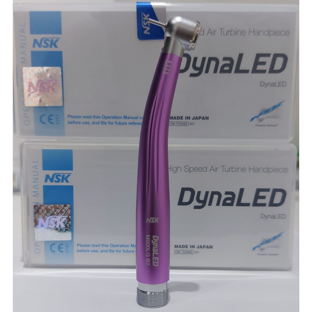 Caneta Alta Rotação Nsk Cor Lilas Com Led Odonto Ñ É Kavo Colorida