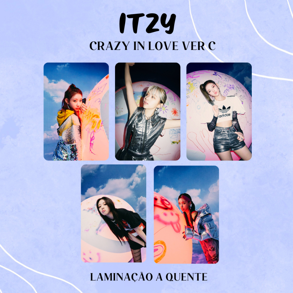 Photocards ITzy Crazy in love | Shopee Brasil