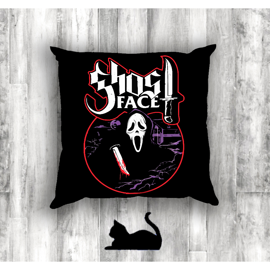 CAPA PARA ALMOFADA GÓTICA panico/ ghost face SCREAM Halloween/Terror ...