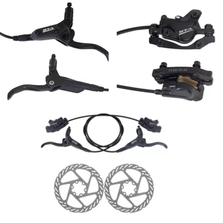 Freio A Disco Hidráulico Gta Bike Mtb Com Discos Rotor Par