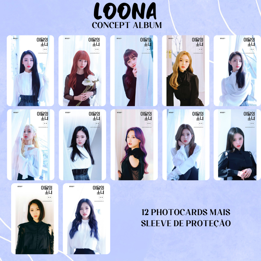 Photocards LOONA concept album xx | Shopee Brasil